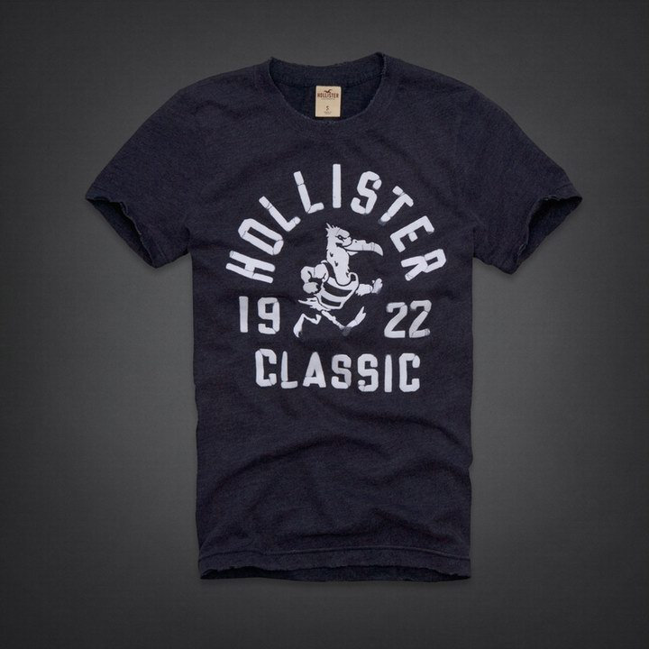 T-shirt Hollister Homme Bleu Marine